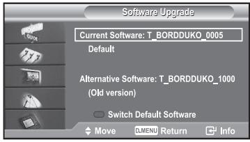 SAMSUNG LE40R73BD - Upgrading the Software (Option) - 2