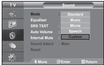 SAMSUNG LE40R73BD - Changing the Sound Standard - 1