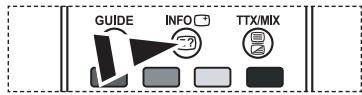 SAMSUNG LE40R73BD - Affichage des informations sur l'émission - 1