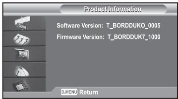 SAMSUNG LE40R73BD - Viewing Product Information - 1