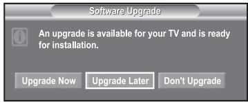 SAMSUNG LE40R73BD - Upgrading the Software (Option) - 1