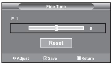 SAMSUNG LE40R73BD - Fine Tuning Channel Reception - 1