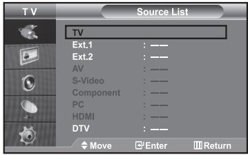 SAMSUNG LE40R73BD - Selecting the Source - 1