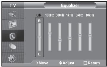 SAMSUNG LE40R73BD - Adjusting the Sound Settings - 1