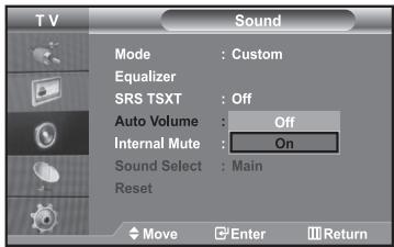 SAMSUNG LE40R73BD - Adjusting the Volume Automatically - 1