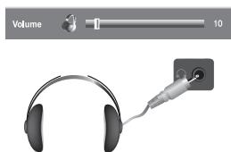 SAMSUNG LE40S61B - Collegamento delle cuffie di ascolto - 1