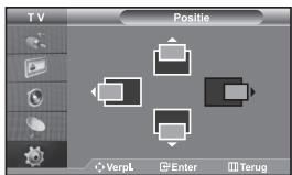 TV Positie VerpL Enter Terug