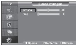 TV Blocco immagine Grossa 50 Fine 0 Sposta Conferma Ritorno