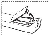SAMSUNG LE40S61B - Installing Batteries in the Remote Control - 1