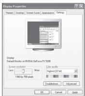 SAMSUNG LE40S61B - Paramétrage du logiciel PC (Basé sur Windows XP) - 1