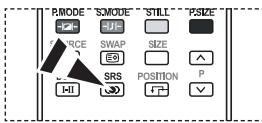 P.MODE "S.MODE" STILL P.SIZE SOURCE SWAP SIZE ↑ SRS POSITION P