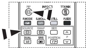 PIP INFO TTX/MIX RMODE S.MOLED STILL PSIZE SOURCE SWAP SIZE DUAL SRS POSITION P