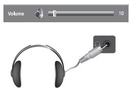SAMSUNG LE40S61B - Connexion du casque - 1