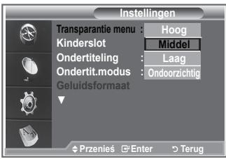 SAMSUNG LE40S86BD - U kunt de transparantie van het menu instellen. - 1