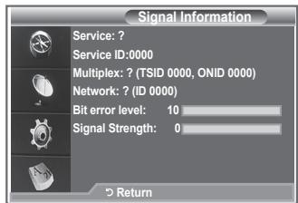 SAMSUNG LE40S86BD - You can get information about the signal status. - 1