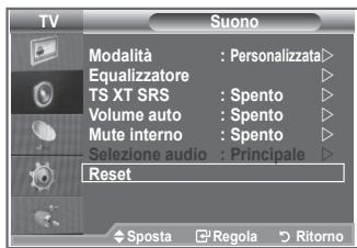 SAMSUNG LE40S86BD - Ripristino delle impostazioni audio predefinite - 1