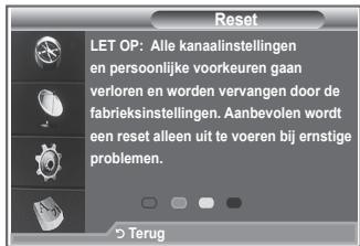 SAMSUNG LE40S86BD - U kunt de opgeslagen waarden weeer wijzigen in de fabrieksinstellungen. - 2