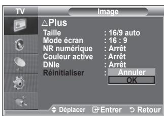 SAMSUNG LE40S86BD - Réinitialisation des paramètres d'image à leur valeur par défaut. - 2