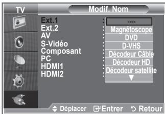 SAMSUNG LE40S86BD - Nommez le périphérique connecté aux prises d'entrée pour rendre la sélection des sources d'entrée plus facile. - 2