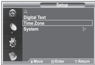SAMSUNG LE40S86BD - Select the time zone where locate - 1