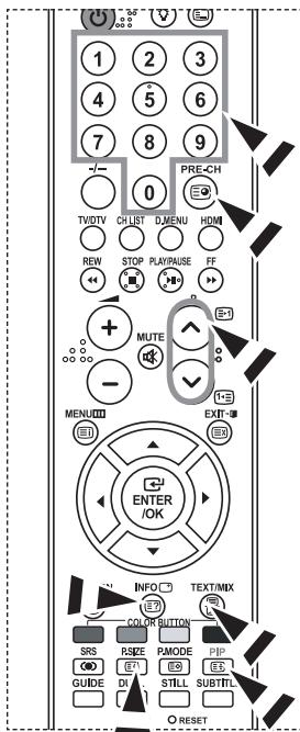 SAMSUNG LE40S86BD - Selecting a Specific Teletext Page - 1