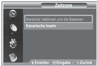 SAMSUNG LE40S86BD - Wahlen Sie die Zeitzone entsprechend Ihr Wohnsitz aus. - 2