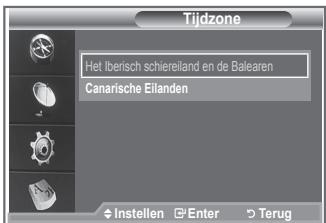 SAMSUNG LE40S86BD - De tijdzone selecteren (uitsluitend Spanje) - 2