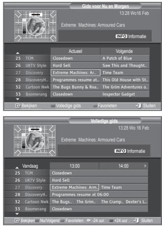 SAMSUNG LE40S86BD - De EPG-informatie (elektronische programmagids) weergeven - 1