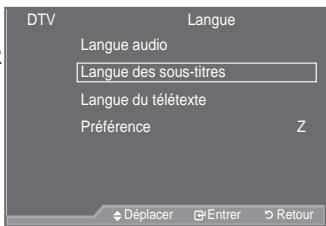 SAMSUNG LE46A557P2F - Sélection de la langue (sous-titres, audio ou teletext) - 2