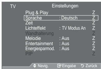 SAMSUNG LE46A557P2F - Sprache auswahlen - 1
