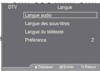 SAMSUNG LE46A557P2F - Sélection de la langue (sous-titres, audio ou teletext) - 1
