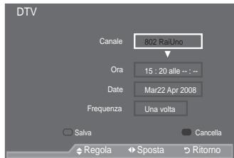 SAMSUNG LE46A557P2F - Uso della funzione Elenco programmato - 5
