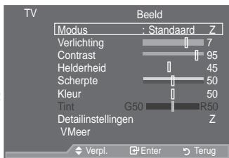SAMSUNG LE46A557P2F - Weergave van de menu's - 1