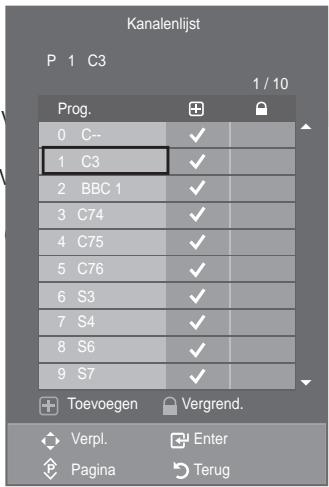 SAMSUNG LE46A559P4F - Kanalen toevoegen of vergrendelensun canale)
Agg. Canali
Ritorno - 3
