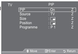 SAMSUNG LE46A559P4F - Viewing the Picture In Picture (PIP) - 2