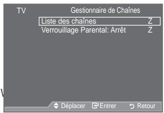 SAMSUNG LE46A559P4F - Ajout/Verrouillage de canaux - 2