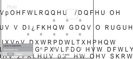 SAMSUNG LE46A559P4F - 8WLOLVDWLRQ GH OD OLVWH 3+272 -3(\*endstations die u kunt ontvangen toegewezen aan de positienummers P00 tot P99. In deze modus kunt u een kanaalnummer selecteren door het positienummer in te toetsen.   
C (Antennekanaalmodus): In deze modus kunt u een kanaal selecteren door het nummer in te toetsen dat aan het zendstation is toegewezen.   
S (Kabelkanaalmodus): In deze modus kunt u een kanaal selecteren door het nummer in te toetsen dat aan het kabelkanaal is toegewezen.

![](images/1e8221ca64043682cd05f639b1b3d09f4770dea4bfbe2d62368664a89e06da57.jpg)


&amp; H PHQX SU p VHQWH OHV ¿FKLHUV -3(* HW OHV GRVVLHUV HQUHJLVWU p V VX carte mémoire USB.

Observez les étapes 1 à 3 de la procédure "Utilisation du menu WISELINK". (Voir page 49)   
(SSX\H] VXU O H ERXWRQ { RX y SRXU Vp appuyez sur le bouton ENTERG. Les informations relatives au FKLHU HQUHJLVWUp V¶DI iFKHQW VRXV   
(SSX\H] VXU OHV ERXWRQV x z { HW y ; ‡ /RUVTXH YRXV rWHV VXU XQH LF{QH GI sur le bouton ENTER©. OD SKRWR VpOHFWLRQ écran.

‡ /RUVTXH YRXV rWHV VXU XQH LF{QH GH sur le bouton ENTERG. OHV ¿FKLHUV -3(* FRQW GRVVLHU V DI ¿FKHQW
Pour quitter le mode WISELINK, appuyez sur le bouton W.LINK de la télécommande.
PHV GRVVLHUV HQUHJ4 VWUpV VX
DHFWLRQQHU 3KRWR | SXLV
IRUPH GH GRVVLHU RX | GH ¿FKLH
RXU VpOHFWLRQQHU XQ ¿FKLHU SKRWR HW TXH YRXV DSSX\H]
QpH V DI;FKH HQ SOHLQ
GRVVLHU HW TXH YRX|V DSSX\H]
VHQXV GDQV OH

/ RXYHUWXUH G XQH QRXYHOOH SKRWR SHXW SUHQGUH TXHOTXHV VHFRQGHV OH WHPSV GX FKDUJHPHQW GX FKLHU \$F H PRPHQW Oj O LFX Chargement. DSSDDWDwW HQ KDXWjjJ DDXKKKHG B10 QFpFUDQ
° / DI;FKDJH GHV PLQLDWXUHMQGGHGX;MKHLHSUW -3(*SU 
° &amp;H PHQX FRQWLHQW XQLTXHPHQW OHV ¿FKLHUV GRMφRUGPHD V∅ HVWθQTXU-EPS RX WLII QH VHURQW SDV DI¿FKpV 
° /HV ¿FKLHUV V DI¿FKHQW VXU XQH SDJH &amp;KDTXH SDJH FRQWLHQW S 
Les miniatures sont numérotées de gauche à droite et de haut en bas, de 1 à 15. 
° &amp;HUWDLQV W\SHV G DSSDUHLOV SKRWR QXPpULTXQM \60% HWUGHS\PLUL8 charge par ce téléviseur. 
° /HV GRVVLHUV V DI;FKHQW HQ SUHPLHU HW VRQWHQQLHQW GHW RFXV CGRVVLHUV HW OHV;FKLHUV -3(* VRQW WULpV SDU RUGUH DOSKDEpWLT 
° 6L OD SKRWR HVW DI;FKpH HQ SOHLQ pFUDQ YRXV SRXYH] DJUDQGLU 
° (Q PRGH SOHLQ pFUDQ OH ERXWRQ { RX y YRXV SHUXP RWPWMUGRGMLSHDVVI 
° Appuyez sur le bouton ▶ ORUVTX¶XQH LF{QH 3KRWR HVW VpOHFWLRQQpH S 
° /HV PLQLDWXUHV GHV SKRWRV VDQV LQIRUPDWLRQ7((; ,3)+SHYHQW QH S IRQFWLRQ GH OD TXDOLWp HW GH OD UpVROXWLRQ GH O LPDJH
Affichage d'un diaporamaimages/3db0dc7b42e264f917bcde5d28e7c41afd116e5ff85c66831432d238c8520bfb.jpg)



Appuyez sur le bouton INFO SRXU DI¿FKHU O RSWLRQ /DQFHU OH diaporama", "Sélectionner tout").   
(SSX\H] VXU OH ERXWRQ x RX z SRXU diaporama", puis appuyez sur le bouton ENTERG). 
LRQ /DQFHU OH - 1