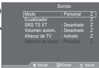SAMSUNG LE46A559P4F - Funciones de sonido - 1