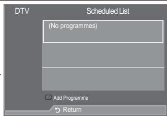 SAMSUNG LE46A559P4F - Using the Scheduled List - 1