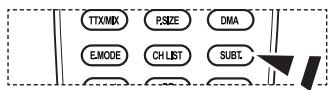 SAMSUNG LE46A559P4F - Setting the Subtitle - 2