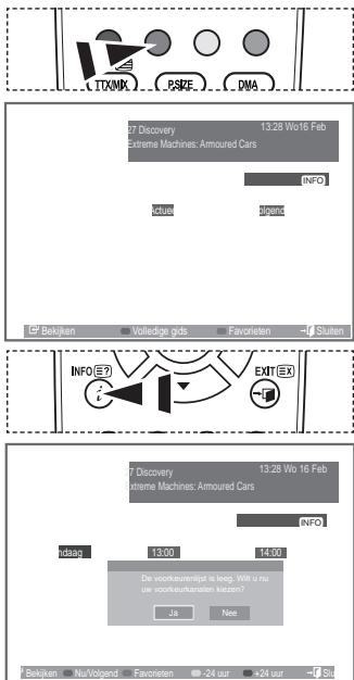 SAMSUNG LE46A559P4F - Alle kanalen en voorkeurkanalen weergevenreccia appare la schermata di regolazione.   
Premere il tasto INFO per azzerare. Premere il tasto Wo X per selezionare "Si", quindi premere il tasto ENTER.
La posizione viene inizializzata alle impostazioni
S U H G H ¿ Q L W H - 1