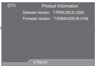 SAMSUNG LE46A559P4F - Viewing Product Information - 1