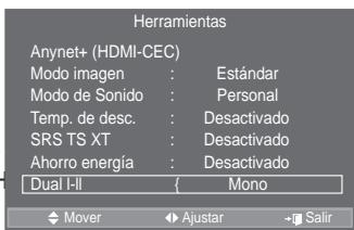 SAMSUNG LE46A559P4F - Selección del modo de sonido - 1