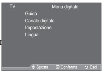 SAMSUNG LE46A559P4F - Anteprima del sistema di menu DTV - 2