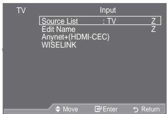 SAMSUNG LE46A559P4F - Selecting the Source - 1