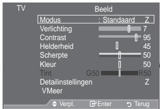 SAMSUNG LE46A559P4F - Weergave van de menu'sooh-vrujhqwl-gl-lqjuhvvr">

Schakel het apparaat in en druk op de toets MENU. - 1