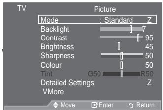 SAMSUNG LE46A559P4F - Viewing the Menus - 1