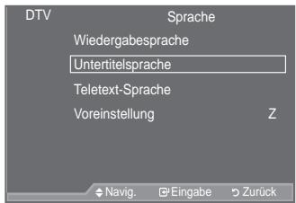SAMSUNG LE46A559P4F - Auswählen der bevorzugten Sprache (Untertitel, Audio oder Teletext)MENU
RE
TOOLS - 2