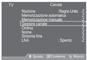 SAMSUNG LE46A559P4F - Aggiunta / Blocco di canali - 1