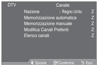 SAMSUNG LE46A559P4F - Anteprima del sistema di menu DTV - 4
